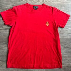 Lauren Ralph Lauren Men’s Red Embroidered T-Shirt Green Label Size Small